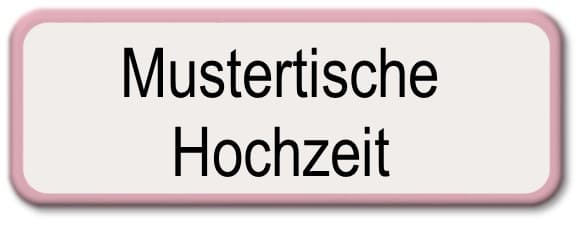 Mustertische zur Hochzeit, Hochzeitsdeko, Hochzeitstisch von tischdeko-online.de